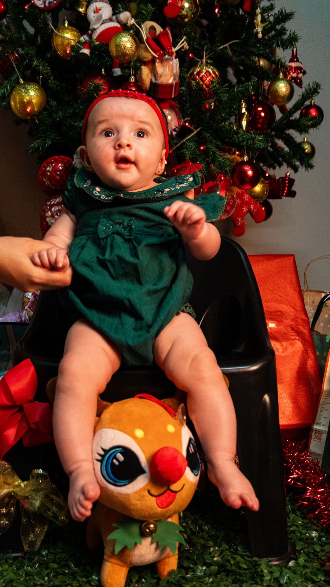 Ensaio temático de Natal e acompanhamento infantil