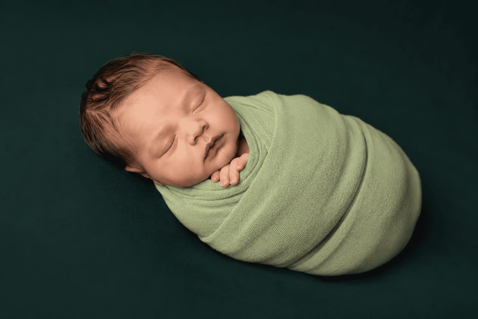 Detalhe dos pés de um bebê recém-nascido